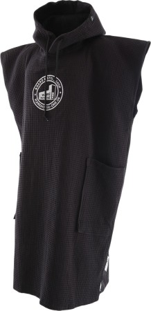 X WH1 CLASSIC LIGHT Poncho black waffle 