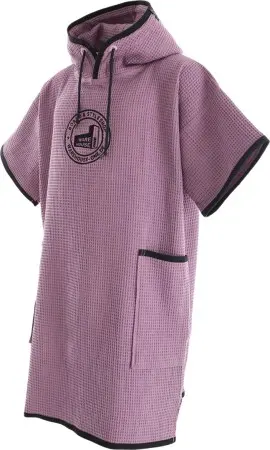 X WH1 T LIGHT Poncho purple waffle 