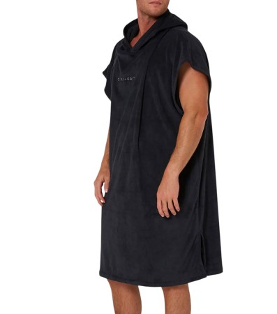 SURF ESSENTIAL HOODED Poncho 2025 dull black 