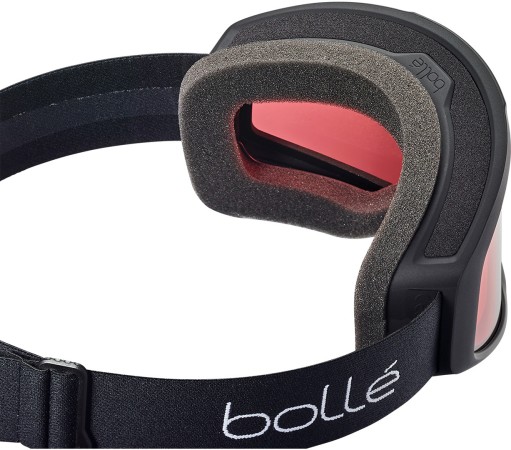 BEDROCK Schneebrille 2026 black matte/vermillon 