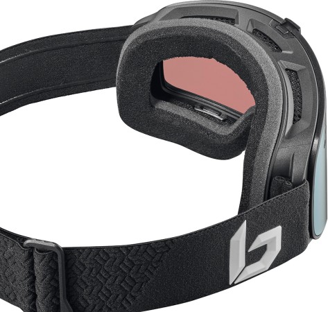 NEVADA NEO Schneebrille 2026 black matte/volt ice blue + light vermillon blue 