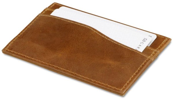 LEGGERA CARDHOLDER brushed cognac 
