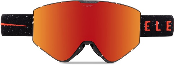 KLEVELAND II Goggle 2023 matte speckled black/auburn red + honey 