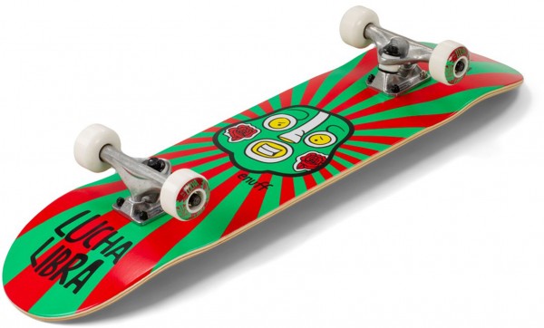 LUCHA LIBRE Skateboard 2021 red/green 