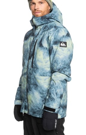 MISSION PRINTED Jacket 2025 space stone celery green 