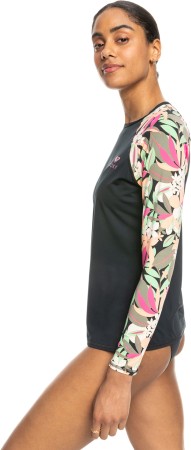 PRINTED LS Lycra 2024 anthracite palmsong 
