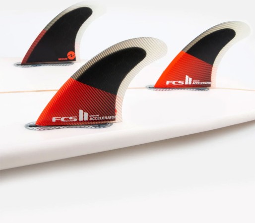 II ACCELERATOR PC TRI Fin Set 2025 red/black 