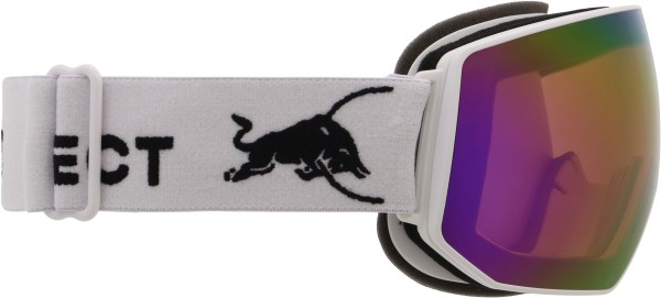 RED BULL FINK Schneebrille 2026 matt white/orange purple mirror 