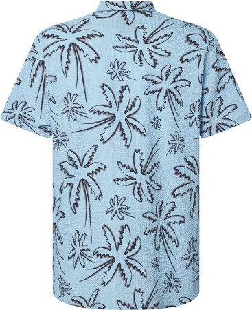 DECO PALMS RC SS Hemd 2023 three lines palms light blue 