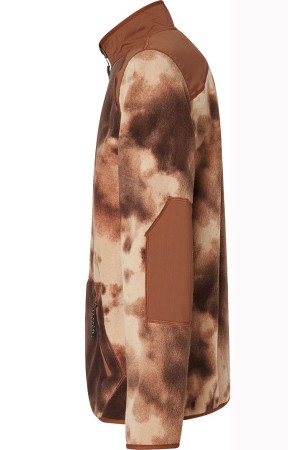 TC RYKKINN RC Zip Fleece 2024 brown clouds print 
