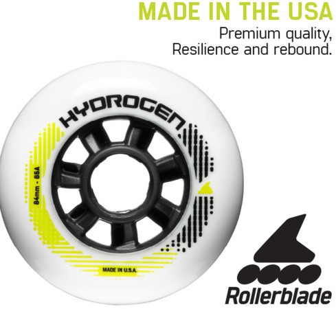 HYDROGEN 84MM/85A 8er Pack Rollenset 2025 white 
