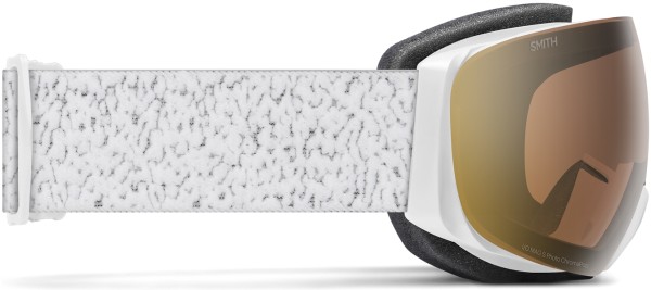 I/O MAG S Schneebrille 2026 white chunky knit/chromapop pro photochromic gold mirror 