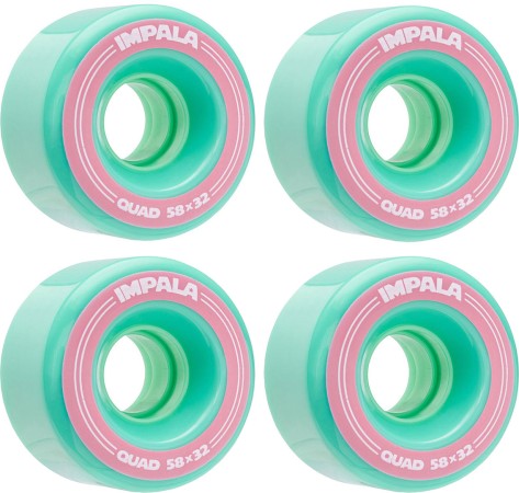 QUAD WHEELS 58mm/82a 4er Pack Rollenset aqua 