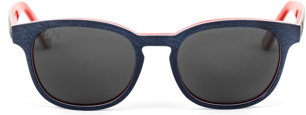 INCUS Sonnenbrille wooden blue/red/matte black 