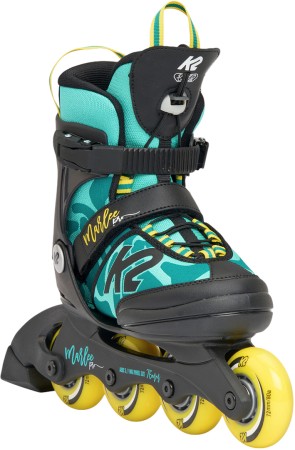 MARLEE PRO PACK Kids Inline Skate green/yellow incl. Protection Set 
