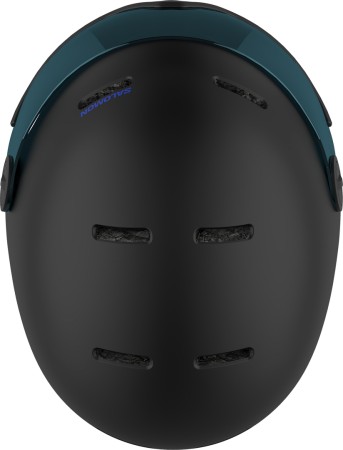 ORKA VISOR Helm 2025 black/universal flash blue 
