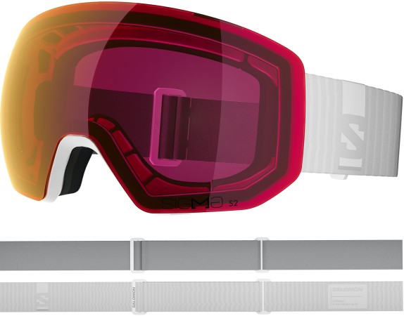 RADIUM PRO S SIGMA Schneebrille 2026 white/sigma poppy red 