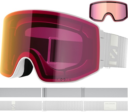 SENTRY PRIME SIGMA Goggle 2026 white/sigma poppy red 