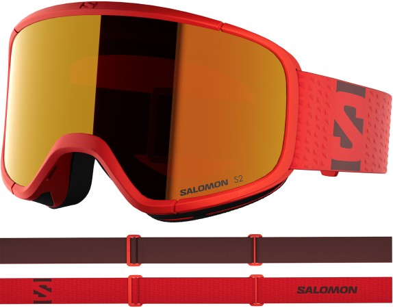 AKSIUM 2.0 Schneebrille 2026 cherry tomato/mid red 