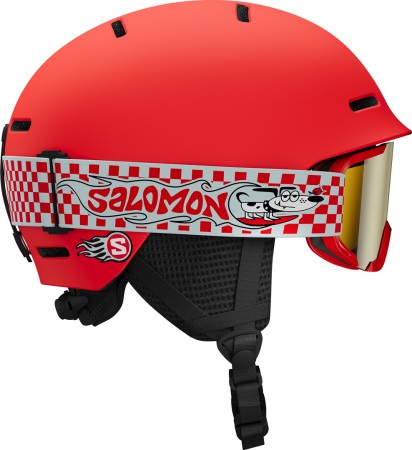 PLAYER COMBO Helm 2027 cherry tomato/silver mirror 