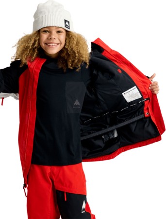 KIDS GORE TEX POWLINE Jacke 2026 flame scarlet/true black 