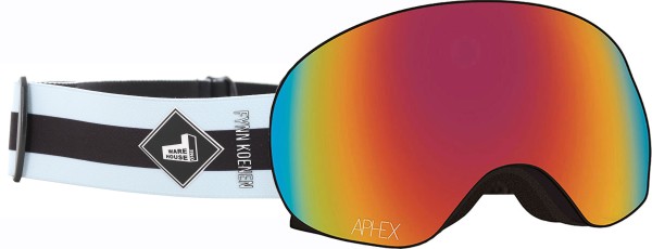 XPR THE ONE EDITION Magnet Schneebrille 2025 fynn strap/revo red + Zusatzglas yellow 