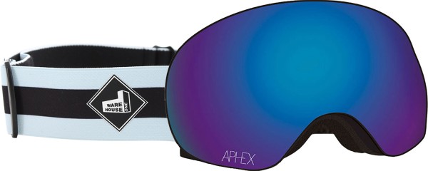 XPR THE ONE EDITION Magnet Schneebrille 2025 stand up strap/revo blue + Zusatzglas yellow 