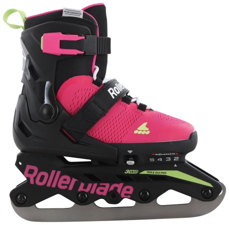 MICROBLADE Inline Skate 2023 pink incl. SABRES 4 Iceblades 