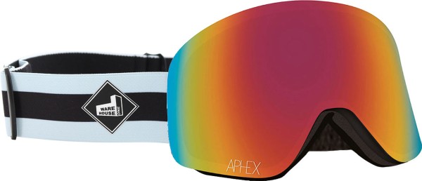 OXIA THE ONE EDITION Magnet Schneebrille 2025 stand up strap/revo red + Zusatzglas yellow 