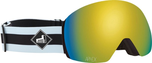 STYX THE ONE EDITION Magnet Goggle 2025 stand up strap/revo gold + bonus lens yellow 