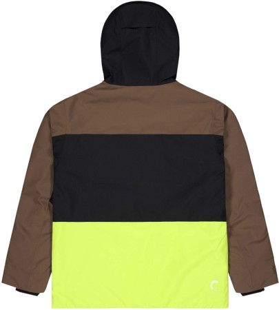 OBJECT Jacket 2025 cocoa brown black acidlime 