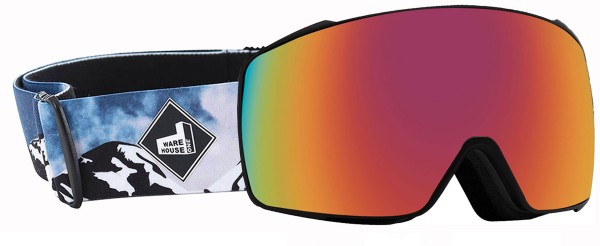 ORION THE ONE EDITION Magnet Schneebrille 2026 mountain strap/revo red + Zusatzglas yellow 