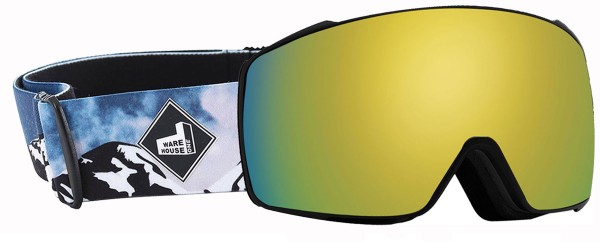 ORION THE ONE EDITION Magnet Schneebrille 2025 mountain strap/revo gold + Zusatzglas yellow 