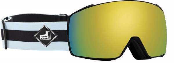 ORION THE ONE EDITION Magnet Schneebrille 2025 stand up strap/revo gold + Zusatzglas yellow 