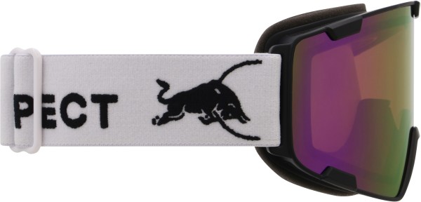 RED BULL PARK Schneebrille 2026 matt black white/orange purple mirror 