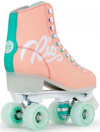 SCRIPT Rollerskate peach/green 