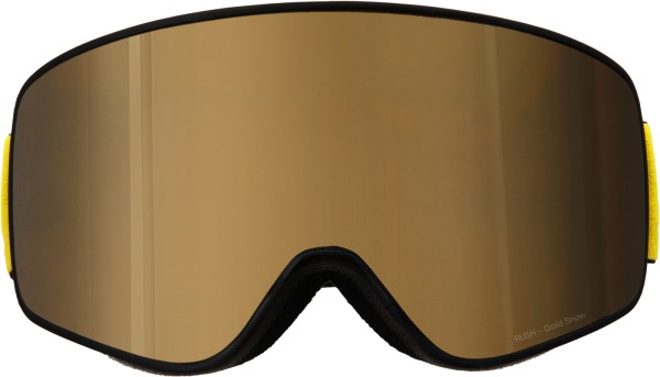 RED BULL RUSH Schneebrille 2025 black/gold mirror 