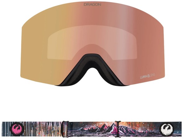 RVX MAG Goggle 2025 brian iguchi signature/lumalens rose gold ion + lumalens midnight 