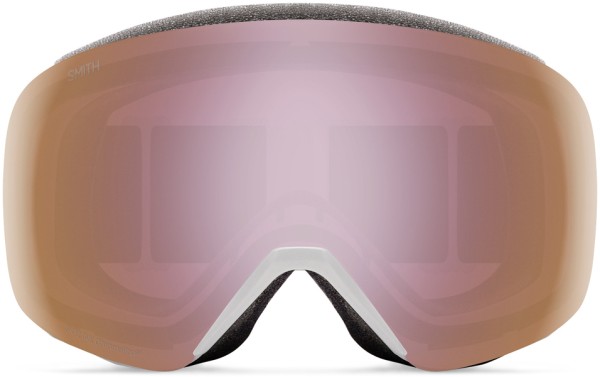 SKYLINE Goggle 2026 white chunky knit/chromapop everyday rose gold mirror 