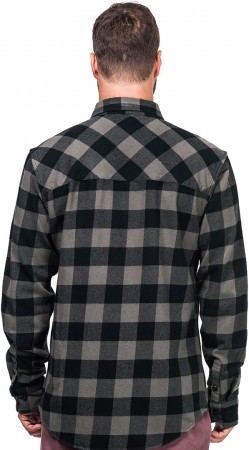 RASHID Flannelhemd 2018 grey checker 