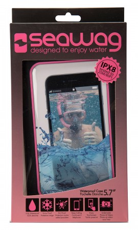 5,7 WATERPROOF Smartphone Hülle black/pink 