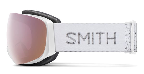 I/O MAG S Schneebrille 2026 white chunky knit/chromapop everyday rose gold mirror 