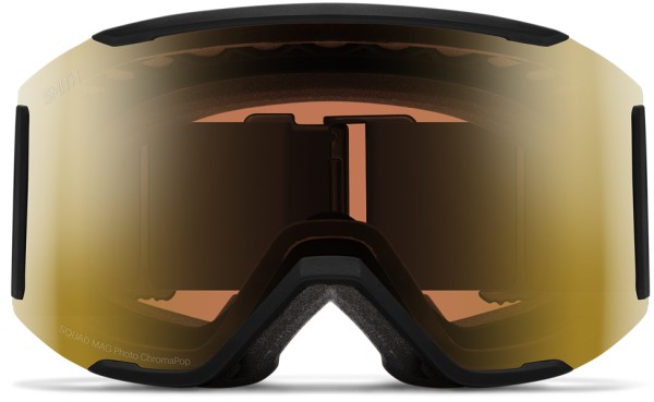 SQUAD MAG Schneebrille 2026 black/chromapop pro photochromic gold mirror 