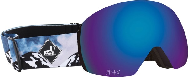 STYX THE ONE EDITION Magnet Schneebrille 2025 mountain strap/revo blue + Zusatzglas yellow 