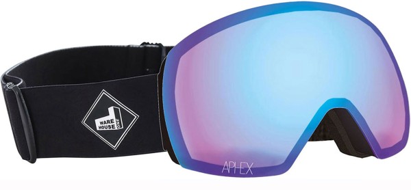 STYX THE ONE EDITION Magnet Schneebrille 2025 black strap/photochromatic revo blue 