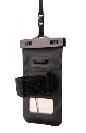 5,7 WATERPROOF Smartphone Hülle mit Kopfhöreranschluss + Armband black 