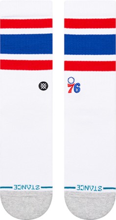 TUBE PHILADELPHIA 76ERS CREW Socks 2025 white 