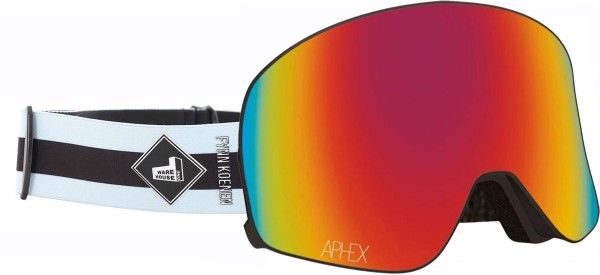 VIRGO THE ONE EDITION Magnet Schneebrille 2026 fynn strap/revo red + Zusatzglas yellow 