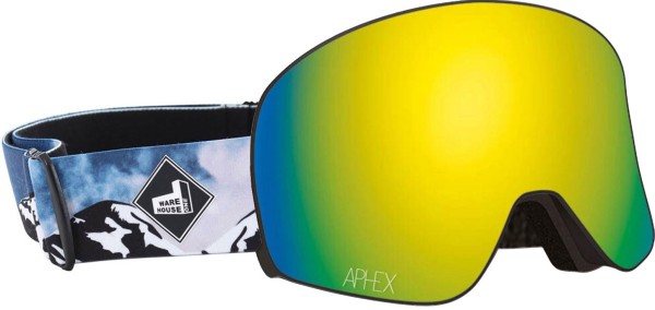 VIRGO THE ONE EDITION Magnet Schneebrille 2026 mountain strap/revo gold + Zusatzglas yellow 