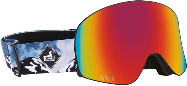 VIRGO THE ONE EDITION Magnet Schneebrille 2026 mountain strap/revo red + Zusatzglas yellow 